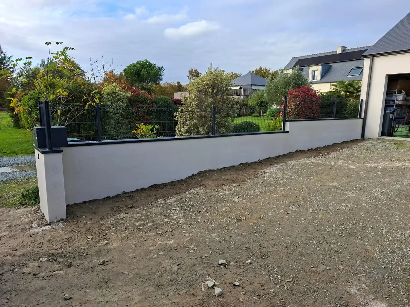 Mur de clôture à Héric (44810)