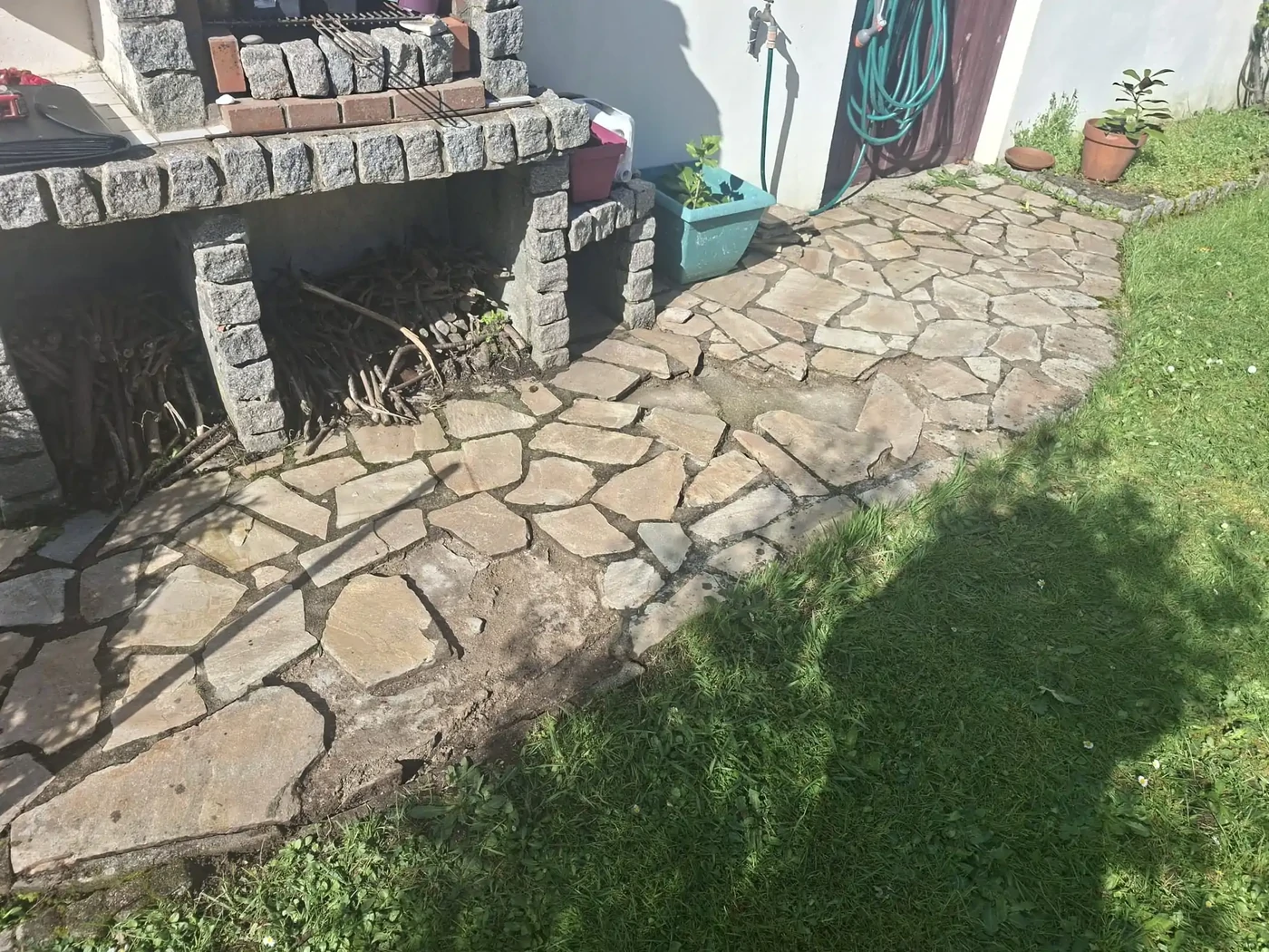 Rénovation de pierres de Bavière (Avant)